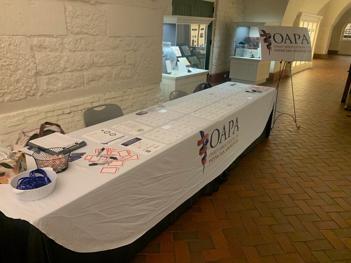 Ohio PA Advocacy Day 2025 Reception Table