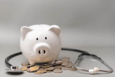 Piggy Bank And Stethoscope